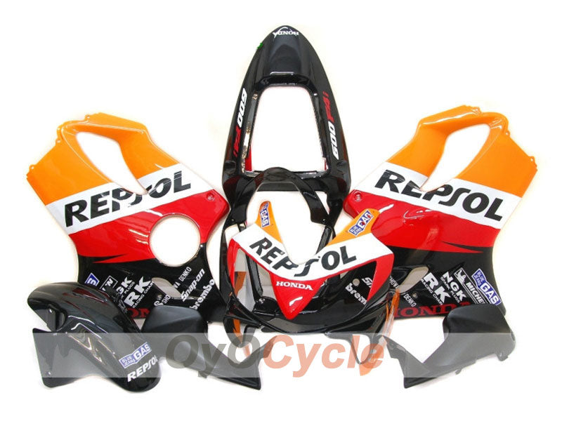 Injection Fairing kit for 01-03 CBR600F4i - Orange, Black - MICHELIN, Repsol #OYO87900190 Main image