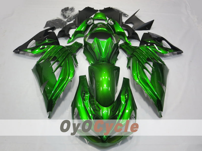 Injection Fairing kit for 12-25 NINJA ZX-14R - Green - Flame #OYO87914624 Secondary image