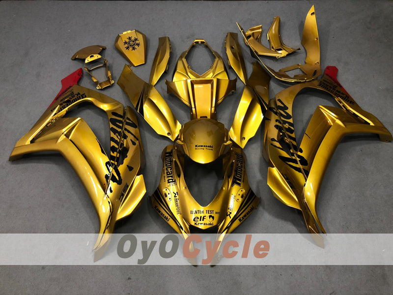 Injection Fairing kit for 16-20 NINJA ZX-10R - Black, Gold - Others #OYO87914612 Secondary image