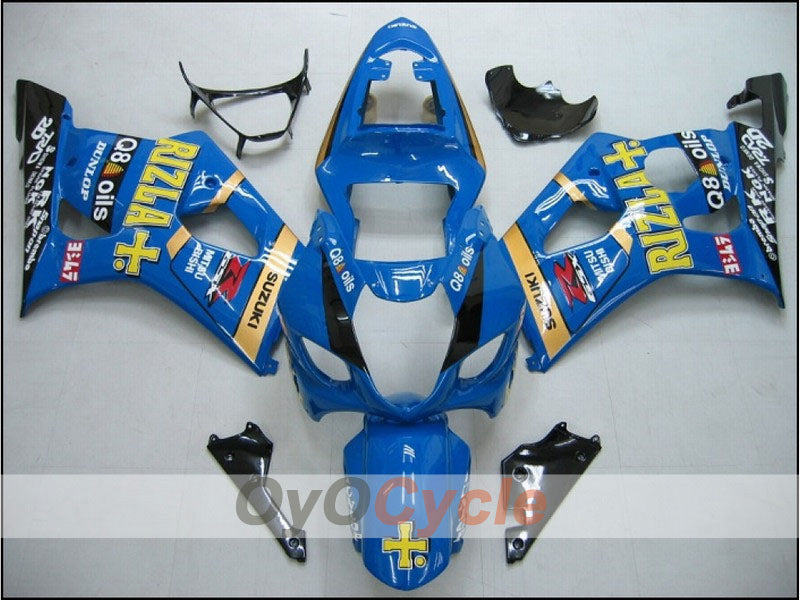 Injection Fairing kit for 03-04 GSX R1000 - Blue, Black - Rizla+ #OYO87901925 Main image