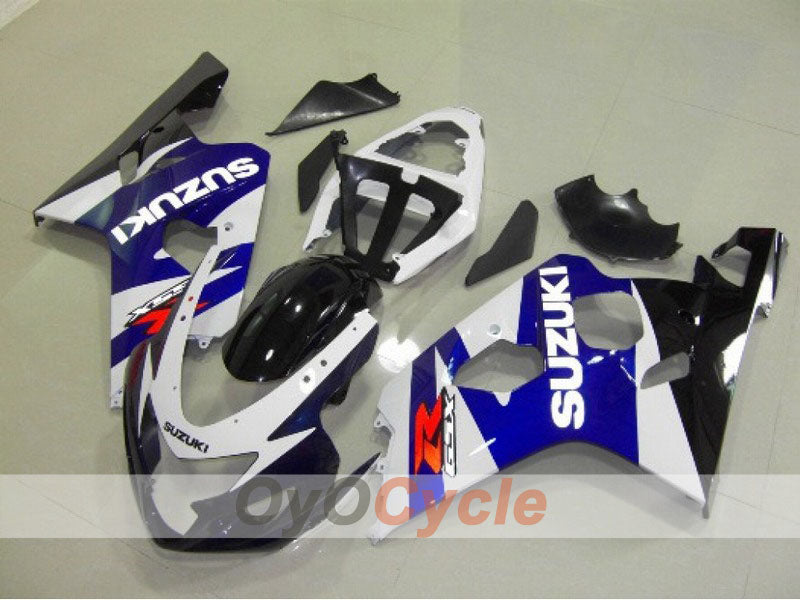 Injection Fairing kit for 04-05 GSX R750 - Blue, White - Factory Style #OYO87901177