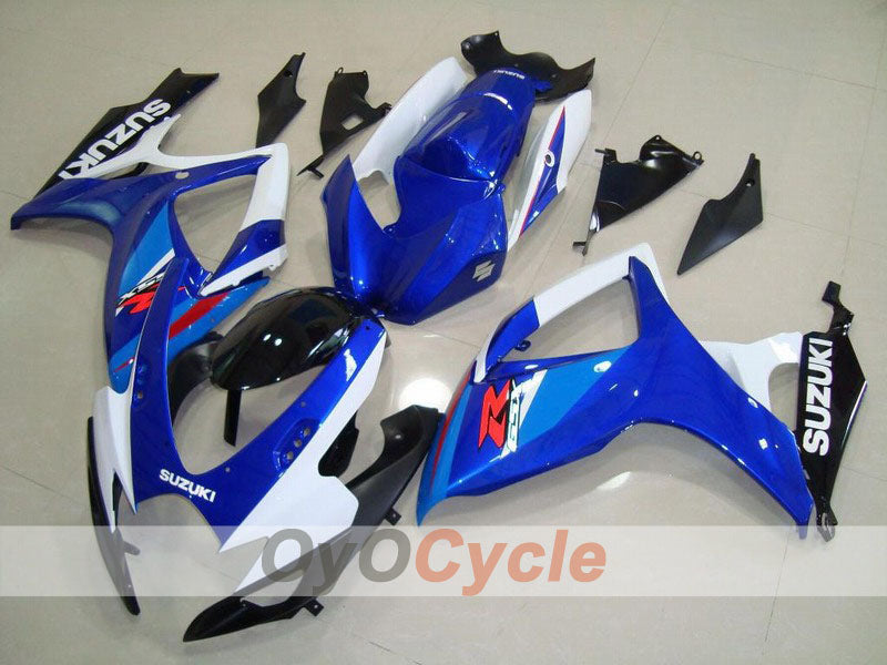 Injection Fairing kit for 06-07 GSX R600 - Blue, White - Factory Style #OYO87901555 Main image