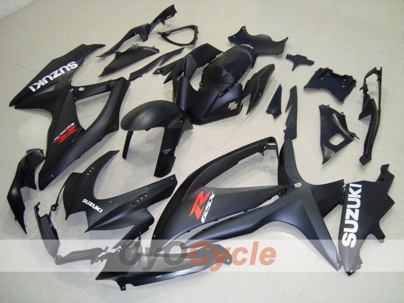 Injection Fairing kit for 08-10 GSX R600 - Black, Matte - Factory Style #OYO87901655 Main image