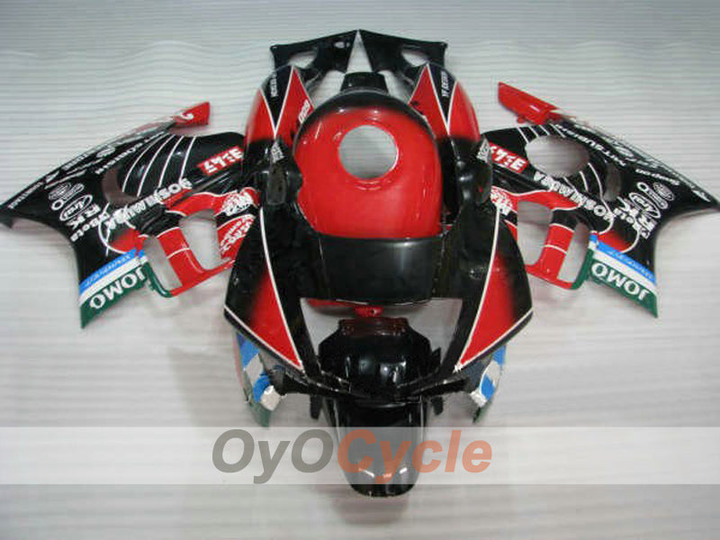 Fairing kit for 91-94 Honda CBR600 F2 - Red, Black - JOMO #OYO87903064 Main image