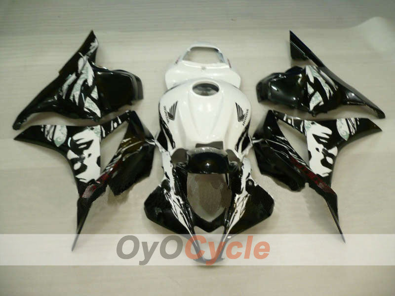 Injection Fairing kit for 07-08 CBR600RR - White, Black - Factory Style #OYO87900392 Main image