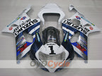 Injection Fairing kit for 01-03 GSX R600 - Blue, White - DUNLOP #OYO87905081