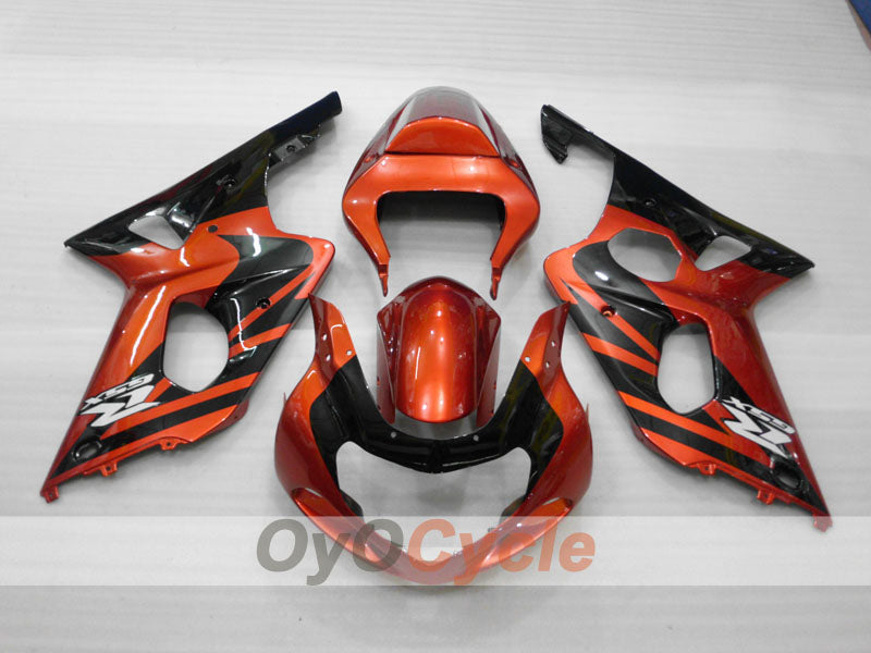 Injection Fairing kit for 01-03 GSX R600 - Orange, Black - Factory Style #OYO87905121