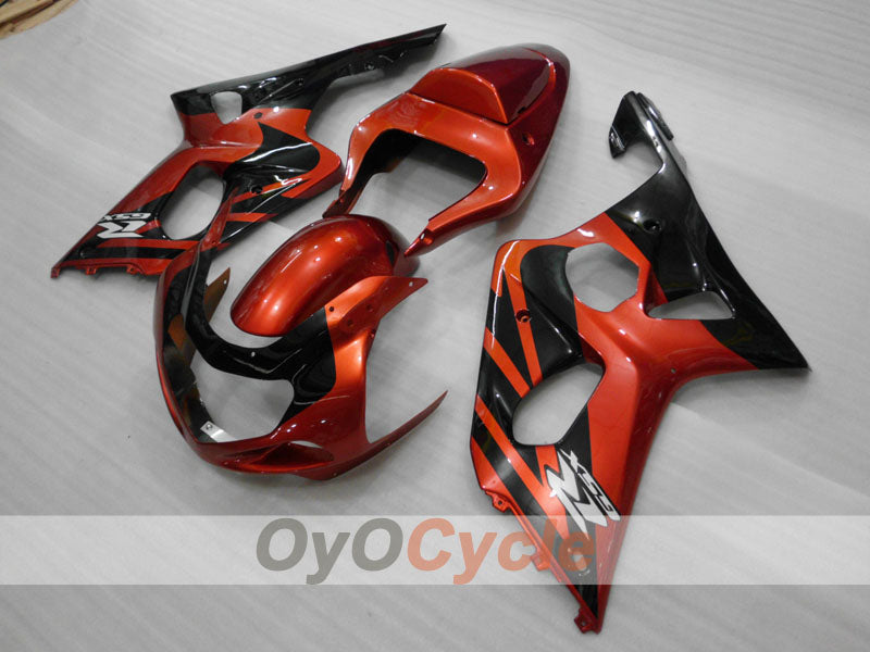 Injection Fairing kit for 01-03 GSX R600 - Orange, Black - Factory Style #OYO87905121