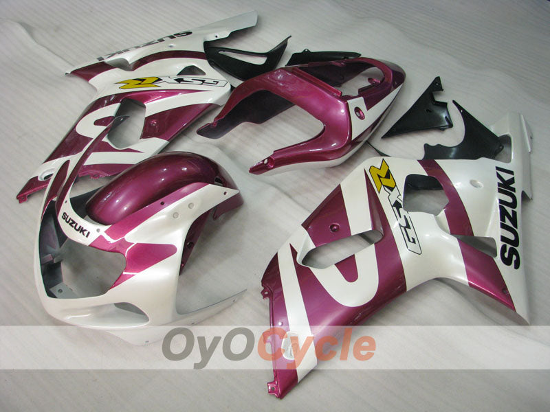 Injection Fairing kit for 00-03 GSX R750 - Purple, White - Factory Style #OYO87905163 Main image