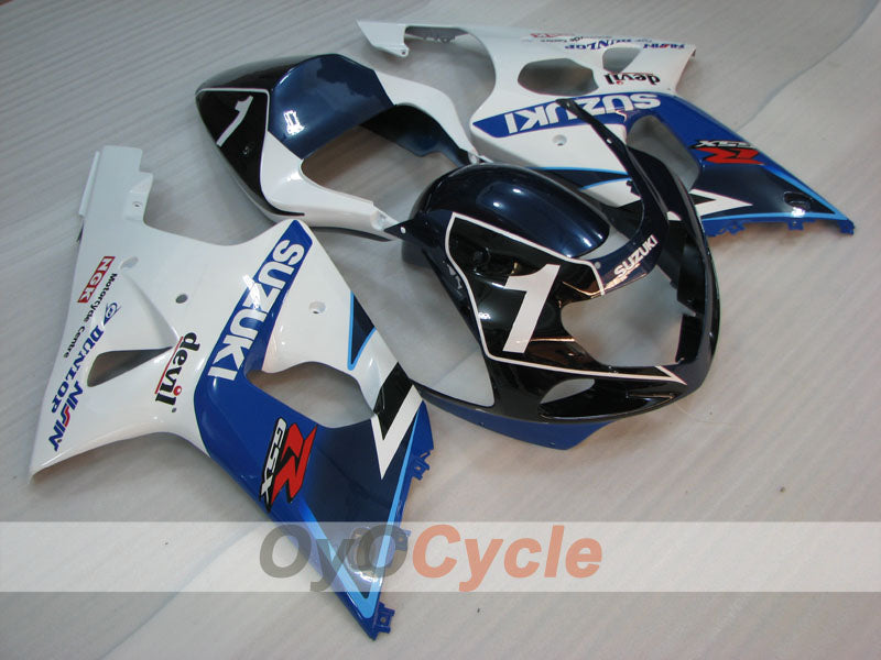 Injection Fairing kit for 00-02 GSX R1000 - Blue, White - DUNLOP #OYO87905192 Secondary image