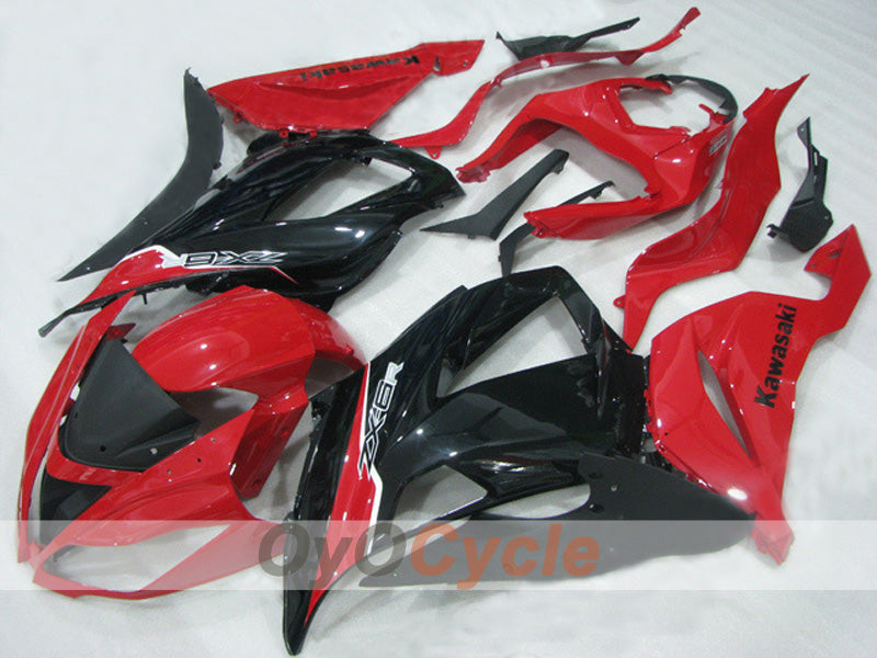 Injection Fairing kit for 13-18 NINJA ZX-6R - Red, Black - Factory Style #OYO87903159 Main image