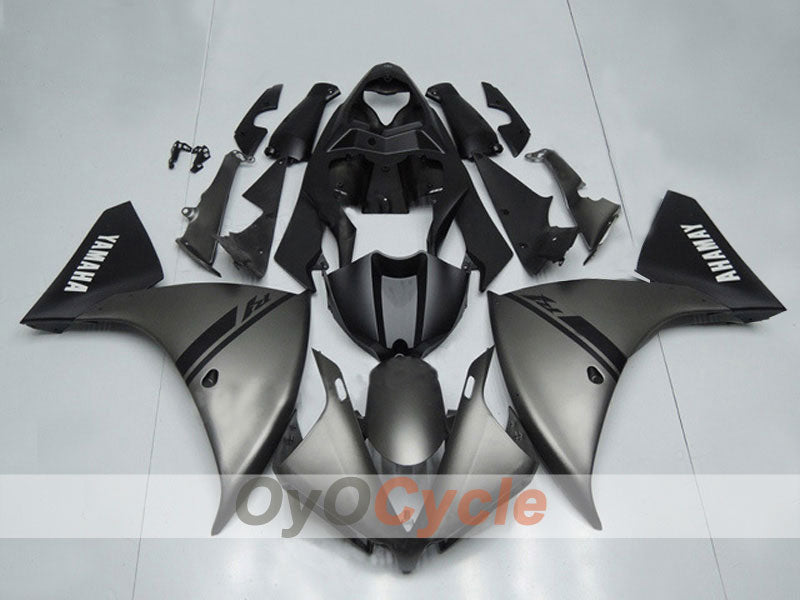 Injection Fairing kit for 12-14 YZF-R1 - Black, Grey, Matte - Factory Style #OYO87903174