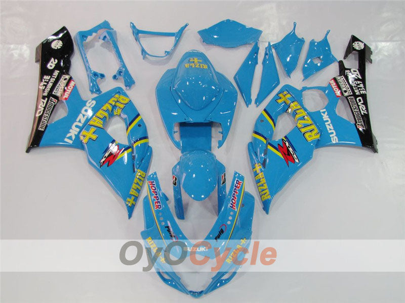 Injection Fairing kit for 05-06 GSX R1000 - Blue, Black - MOTUL, Rizla+ #OYO87902050 Main image