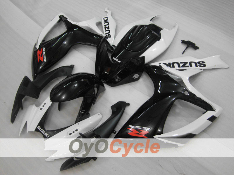 Injection Fairing kit for 06-07 GSX R600 - White, Black - Factory Style #OYO87901527 Main image