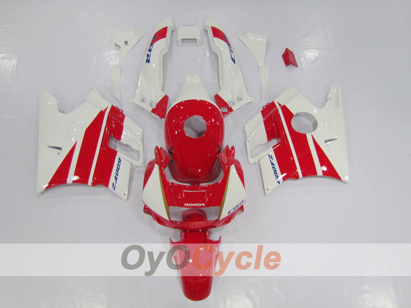 Fairing kit for 91-94 Honda CBR600 F2 - Red, White - Factory Style #OYO87903056 Main image