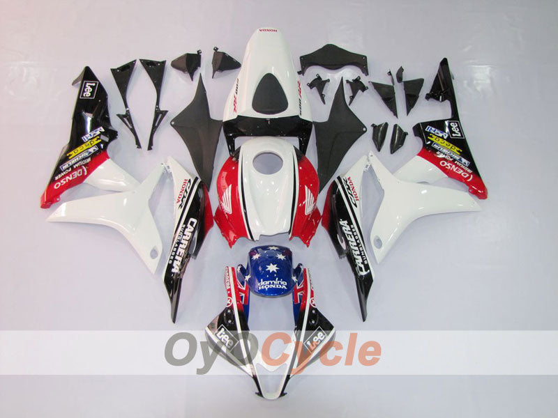 Injection Fairing kit for 07-08 CBR600RR - White, Black - Lee #OYO87900371 Main image