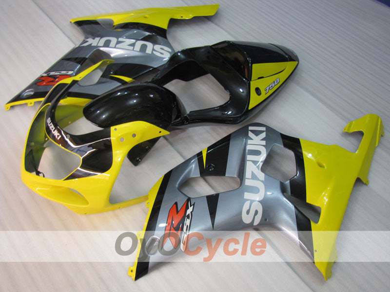 Injection Fairing kit for 00-03 GSX R750 - Yellow, Silver - Factory Style #OYO87905118 Secondary image