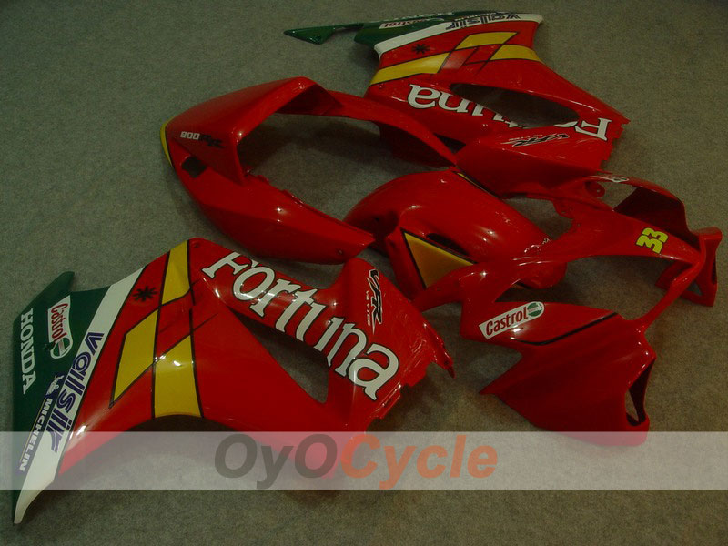 Fairing kit for 98-01 VFR800 - Red - Castrol #OYO87902899 Main image