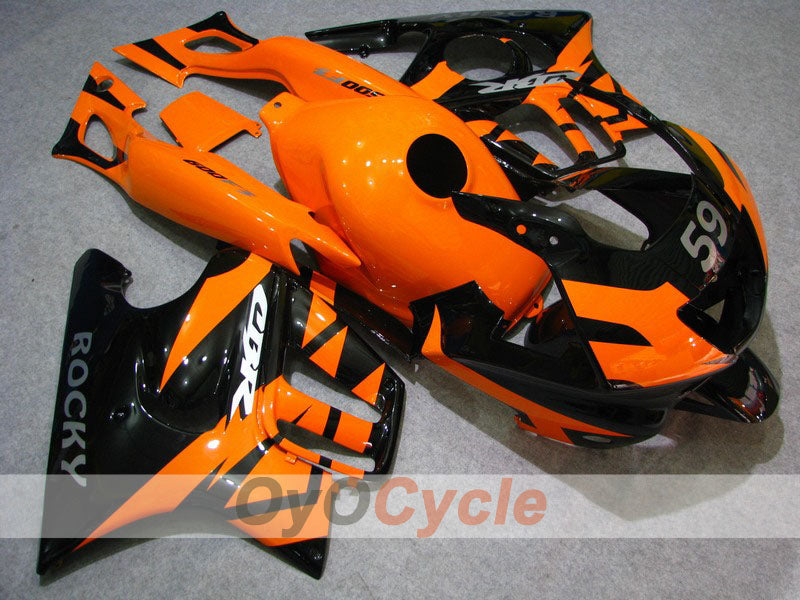 Injection Fairing kit for 95-96 CBR600F3 - Orange, Black - Factory Style #OYO87900026