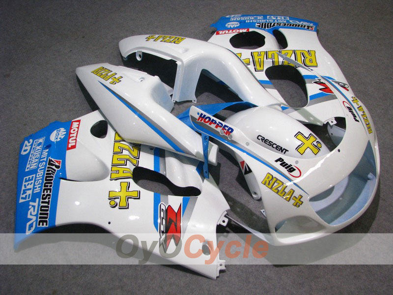 Fairing kit for 97-00 Suzuki GSXR600 - Blue, White - MOTUL, Rizla+ #OYO87902986 Main image