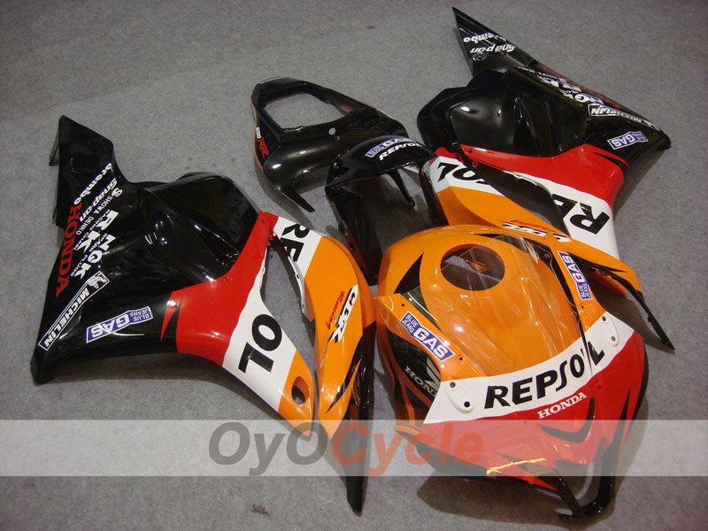 Injection Fairing kit for 09-12 CBR600RR - Orange, Black - Repsol #OYO87900458