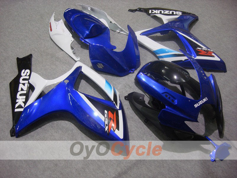 Injection Fairing kit for 06-07 GSX R750 - Blue, White - Factory Style #OYO87901331 Main image