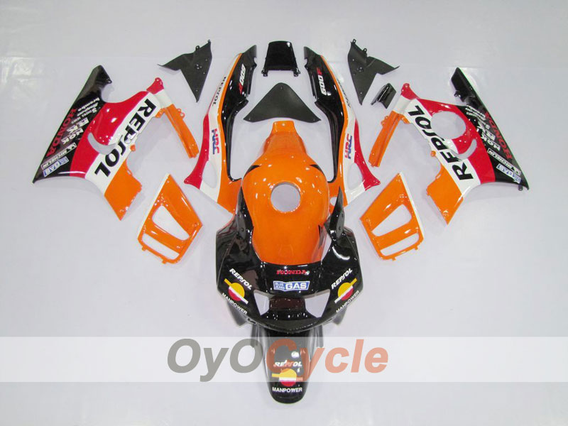 Injection Fairing kit for 97-98 CBR600F3 - Orange, Black - MICHELIN, Repsol #OYO87902856 Main image