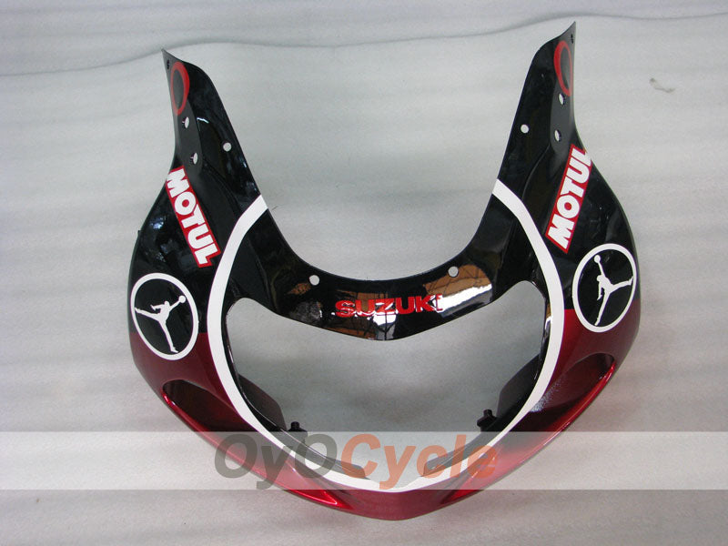 Injection Fairing kit for 00-03 GSX R750 - Red, Black - MOTUL #OYO87905160