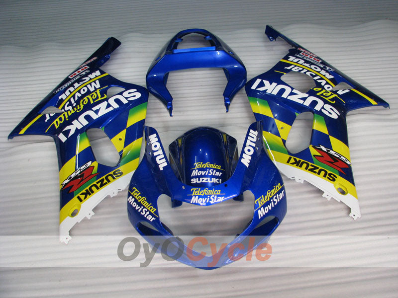 Injection Fairing kit for 00-02 GSX R1000 - Blue - MOTUL #OYO87905184