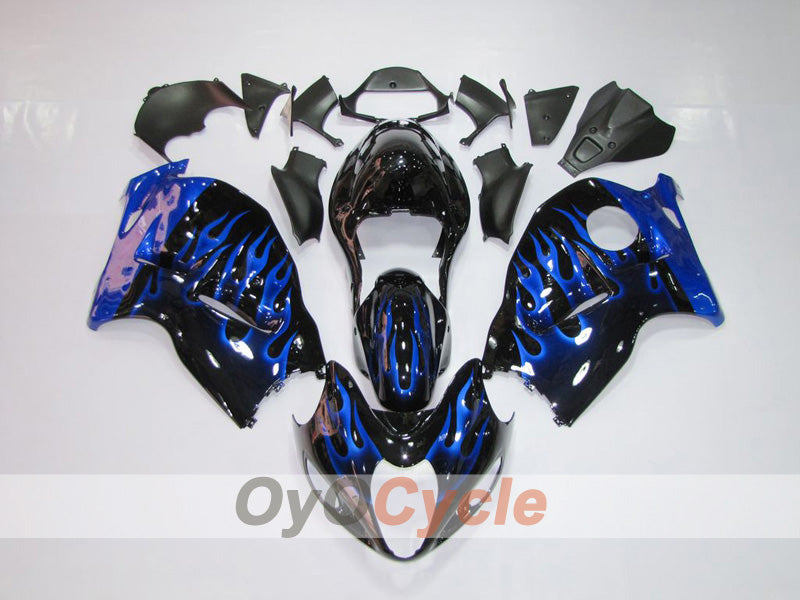 Injection Fairing kit for 99-07 GSXR1300 Hayabusa - Blue, Black - Flame #OYO87902879 Main image