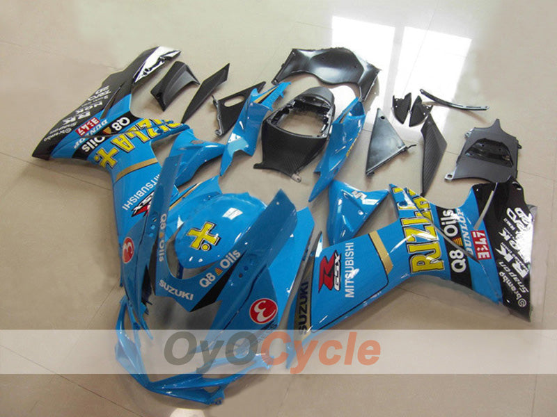 Injection Fairing kit for 11-26 GSX R750 - Blue, Black - Rizla+ #OYO87903210 Main image