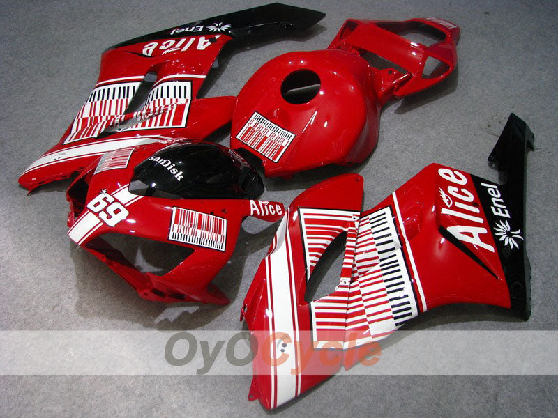 Injection Fairing kit for 04-05 CBR1000RR - Red, Black - Alice #OYO87900446