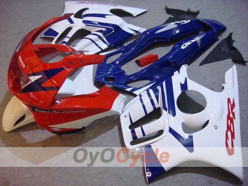 Injection Fairing kit for 95-96 CBR600F3 - Red, White - Factory Style #OYO87902772 Main image