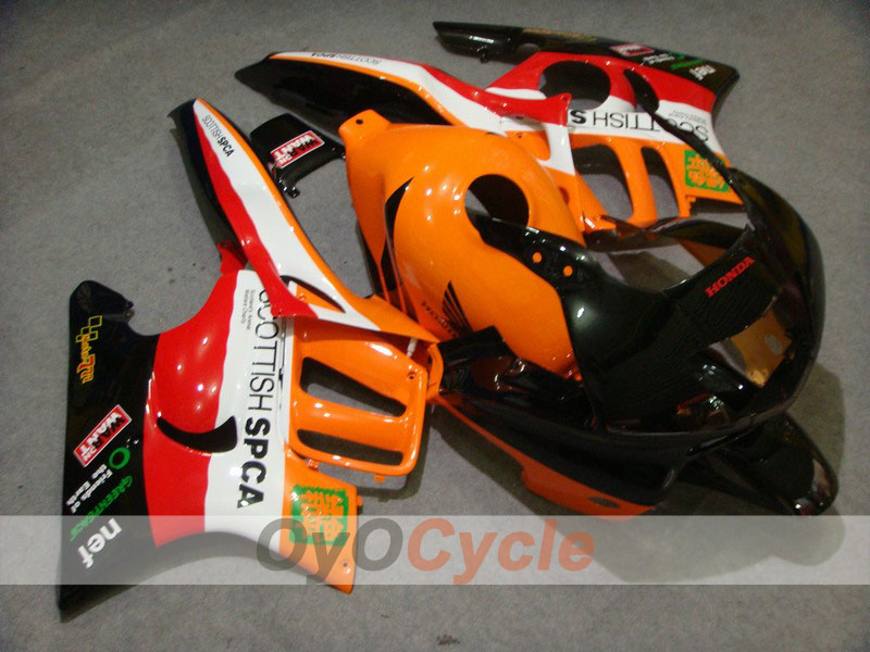 Injection Fairing kit for 95-96 CBR600F3 - Orange, Black - Repsol #OYO87902768 Main image