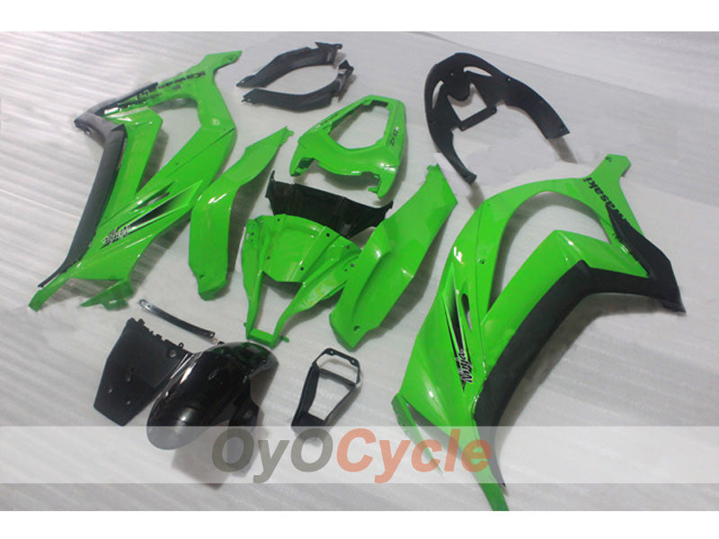 Injection Fairing kit for 11-15 NINJA ZX-10R - Green, Black - Factory Style #OYO87903126 Main image