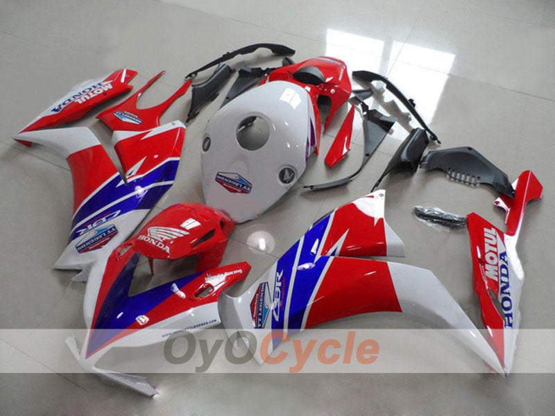 Injection Fairing kit for 12-16 CBR1000RR - Red, White - MOTUL #OYO87903336 Main image