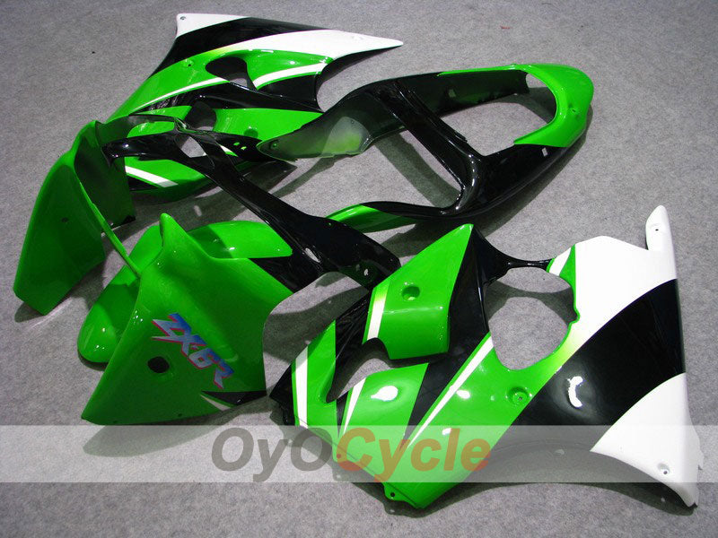 Injection Fairing kit for 00-02 NINJA ZX-6R - Green, Black - Factory Style #OYO87901702 Main image