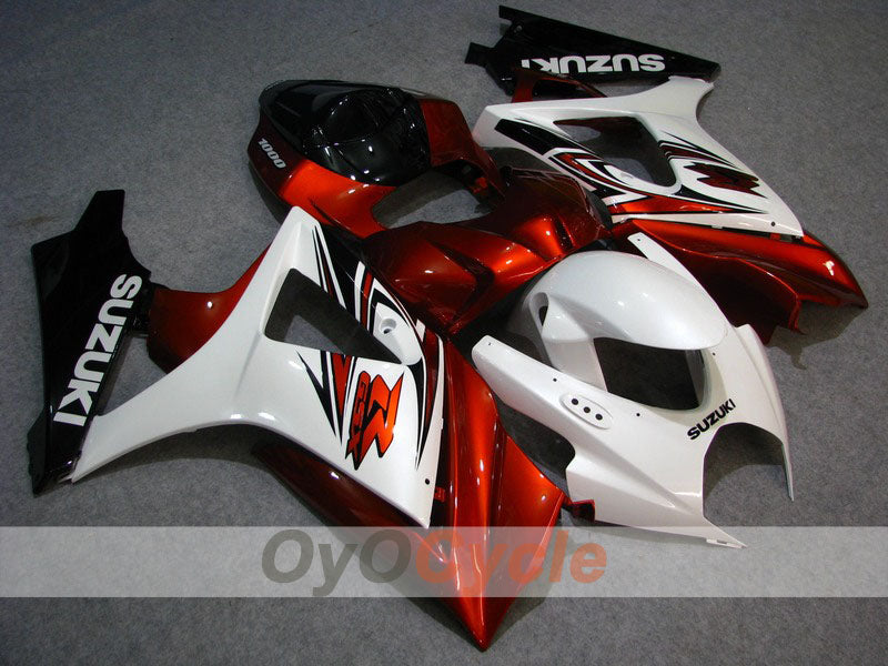Injection Fairing kit for 07-08 GSX R1000 - White, Black - Factory Style #OYO87902135