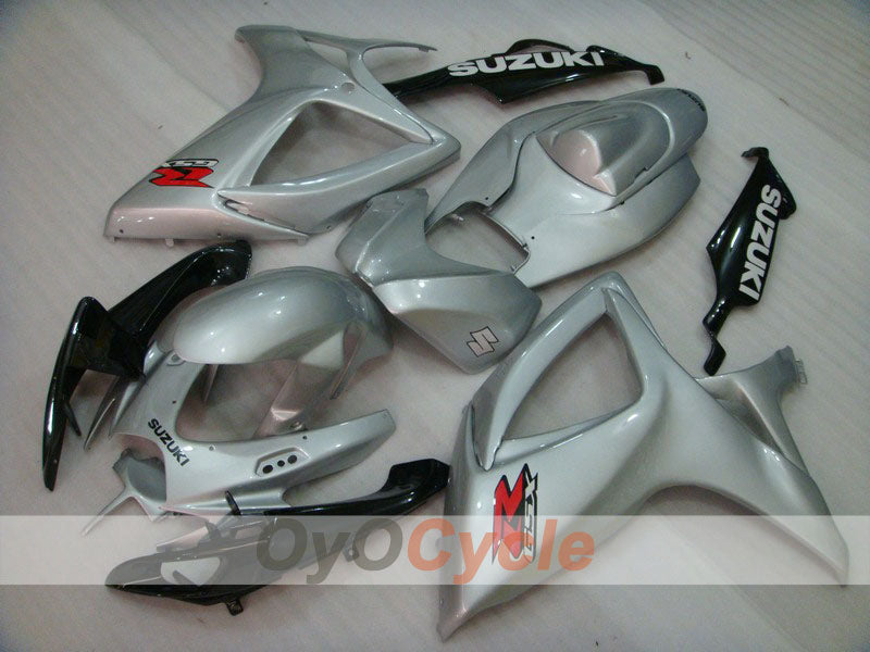 Injection Fairing kit for 06-07 GSX R750 - Black, Grey - Factory Style #OYO87901334 Main image