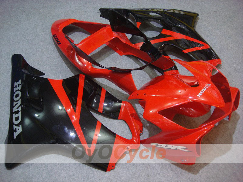 Injection Fairing kit for 01-03 CBR600F4i - Red, Black - Factory Style #OYO87900177 Main image