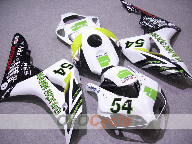 Injection Fairing kit for 06-07 CBR1000RR - White, Black - HANN Spree #OYO87900608 Main image