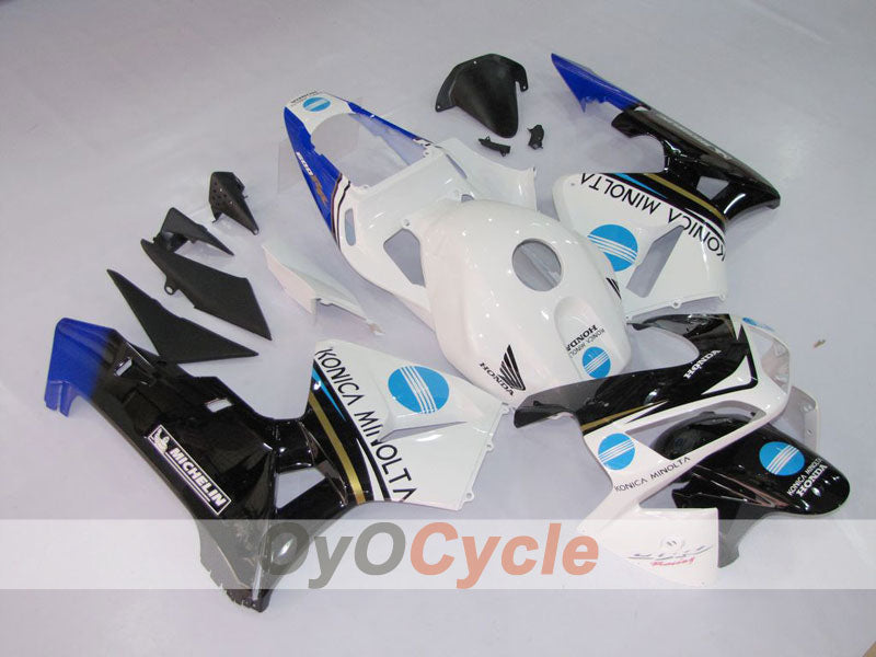 Injection Fairing kit for 03-04 CBR600RR - White, Black - Konica Minolta #OYO87902526 Secondary image