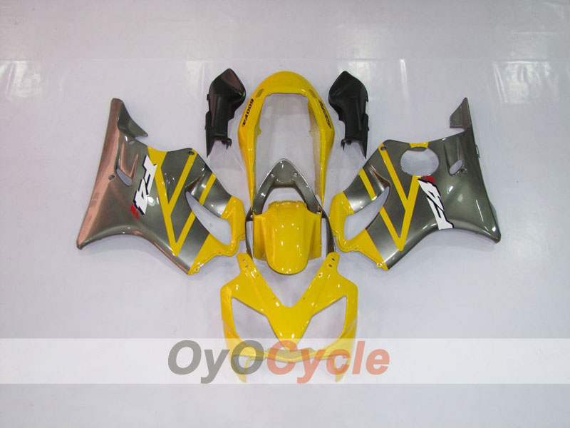 Injection Fairing kit for 04-07 CBR600F4i - Yellow, Silver - Factory Style #OYO87900198 Main image
