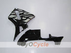 Injection Fairing kit for 03-04 CBR600RR - Black, Silver - Flame #OYO87902510