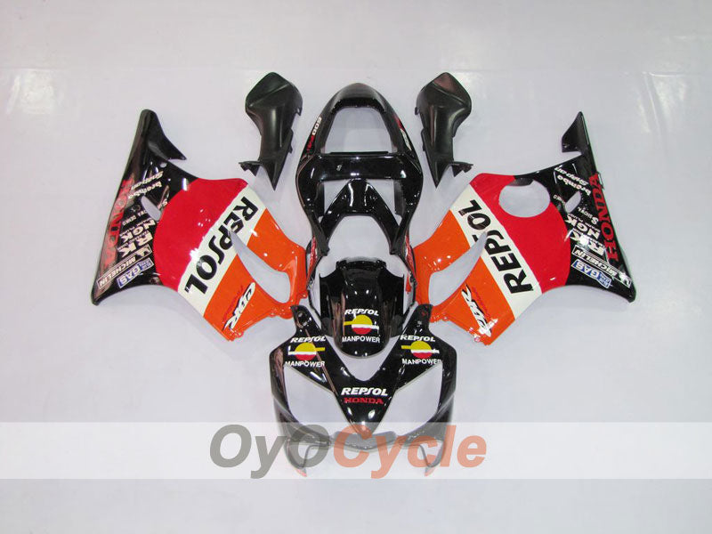 Injection Fairing kit for 01-03 CBR600F4i - Orange, Black - MICHELIN, Repsol #OYO87900189 Secondary image