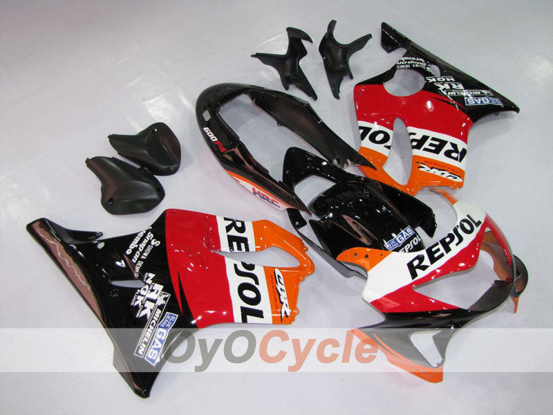 Injection Fairing kit for 99-00 CBR600F4 - Red, Black - MICHELIN, Repsol #OYO87900142 Main image