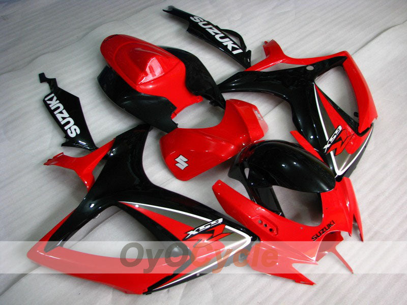 Injection Fairing kit for 06-07 GSX R600 - Red, Black - Factory Style #OYO87901557
