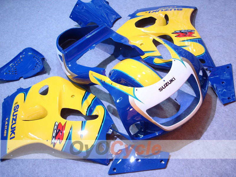 Fairing kit for 96-99 Suzuki GSXR750 - Yellow, Blue - Factory Style #OYO87902997