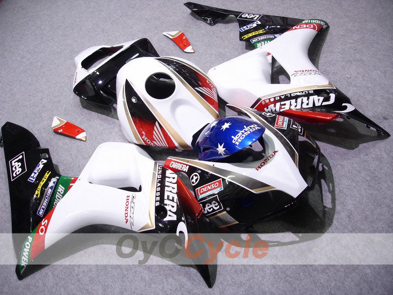 Injection Fairing kit for 06-07 CBR1000RR - White, Black - Lee #OYO87900616 Main image