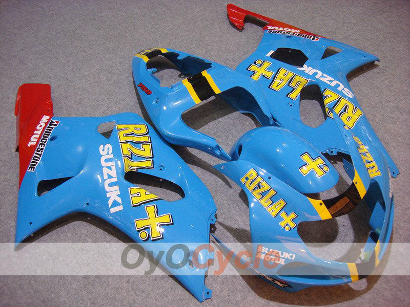 Injection Fairing kit for 00-03 GSX R750 - Red, Blue - Rizla+ #OYO87901144 Main image